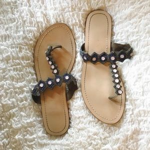 Jeweled sandals